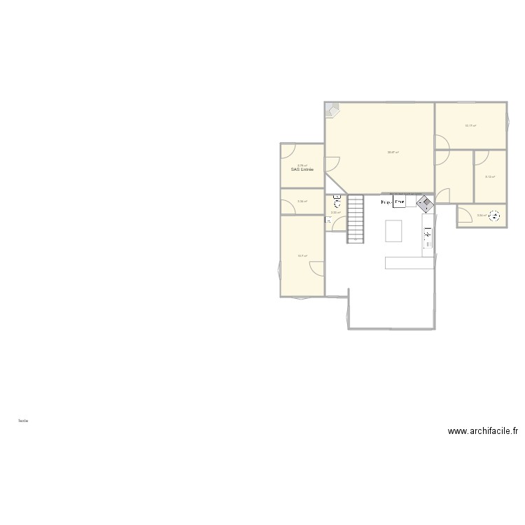 Maison  Rez de chaussée sans meubles. Plan de 0 pièce et 0 m2