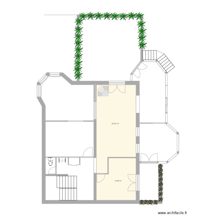rez de chausse. Plan de 0 pièce et 0 m2