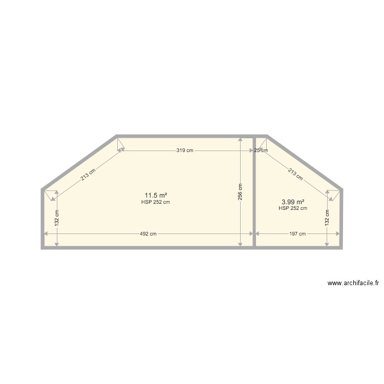 FELIX mur ext NO et SE. Plan de 0 pièce et 0 m2