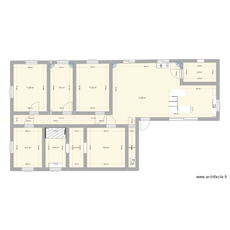 1er essai. Plan de 0 pièce et 0 m2