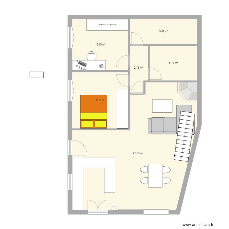 Rivalières 1er. Plan de 0 pièce et 0 m2