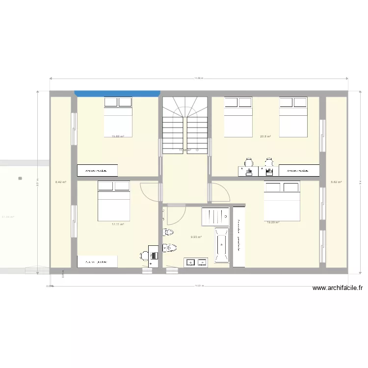 plan 8400x14000 test. Plan de 