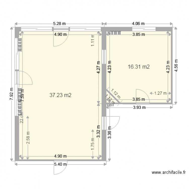 magasin. Plan de 0 pièce et 0 m2