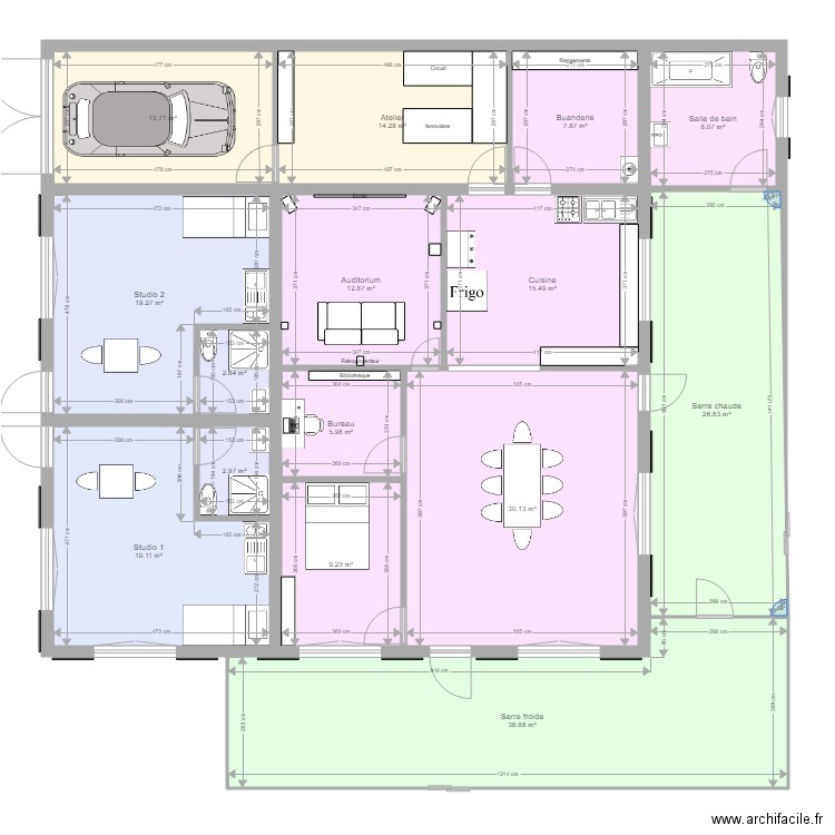 Maison. Plan de 0 pièce et 0 m2