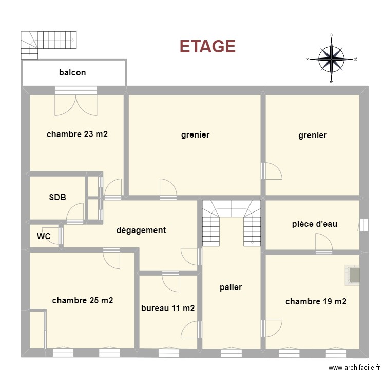Muller etage. Plan de 0 pièce et 0 m2
