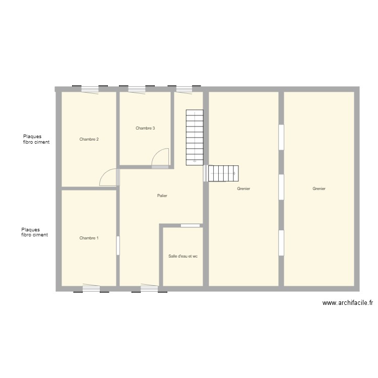 Croquis VACHET ET DORMONT Etage. Plan de 0 pièce et 0 m2