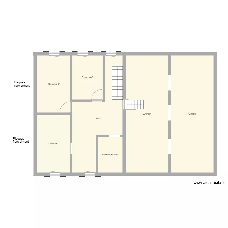 Croquis VACHET ET DORMONT Etage. Plan de 
