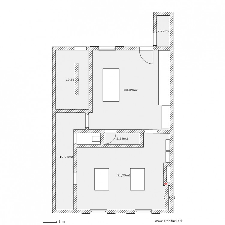 33DJ_RDC_p2. Plan de 0 pièce et 0 m2