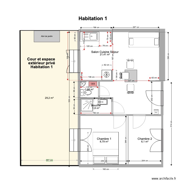 Maison 1 JF 06 2021. Plan de 0 pièce et 0 m2