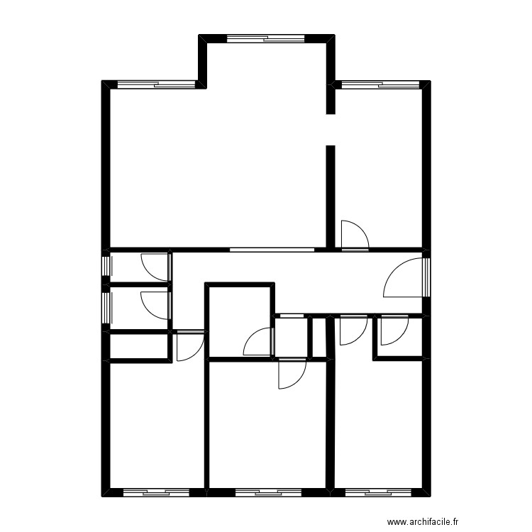 DEHAN1. Plan de 12 pièces et 81 m2