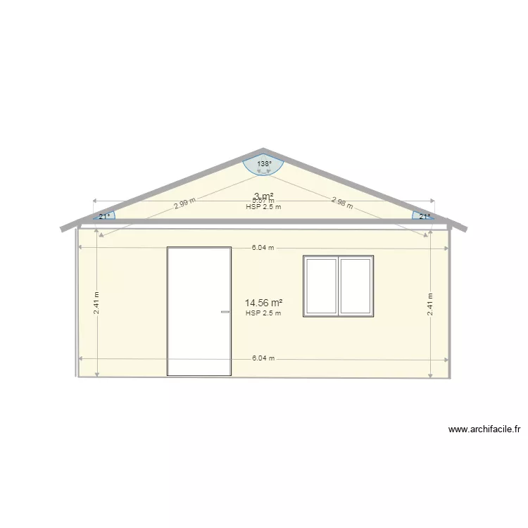 chalet ulmman facade est ok. Plan de 