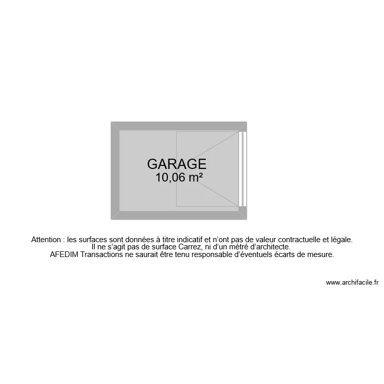 BI 11089 GARAGE. Plan de BI 11089 GARAGE. Plan de