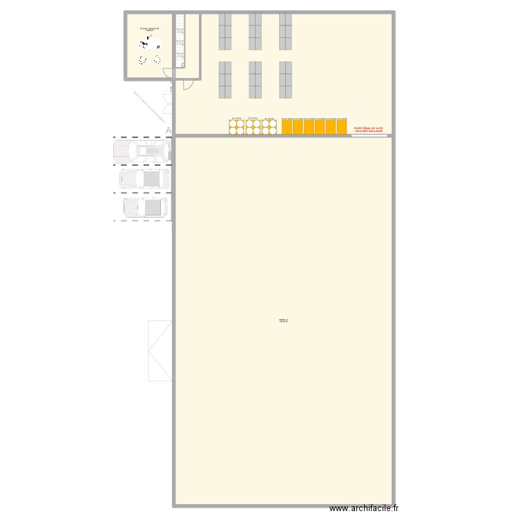 Agrimeca70 Dampierre/ salon V4. Plan de 10 pièces et 1492 m2