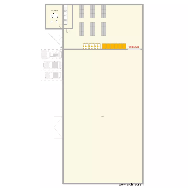 Agrimeca70 Dampierre/ salon V4. Plan de 