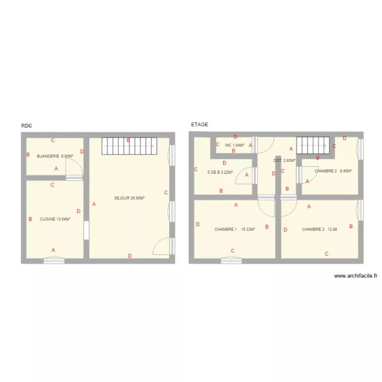 mairie bujajeuf. Plan de 