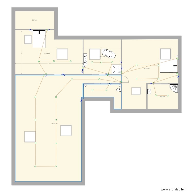 guiheneuf avec electricité. Plan de 0 pièce et 0 m2