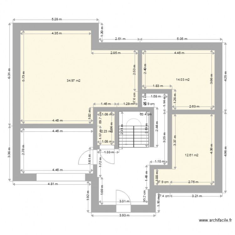 11 m de façade 2 haut. Plan de 0 pièce et 0 m2