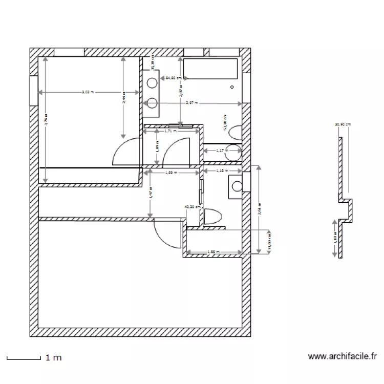 etage 15 avril de joux. Plan de 