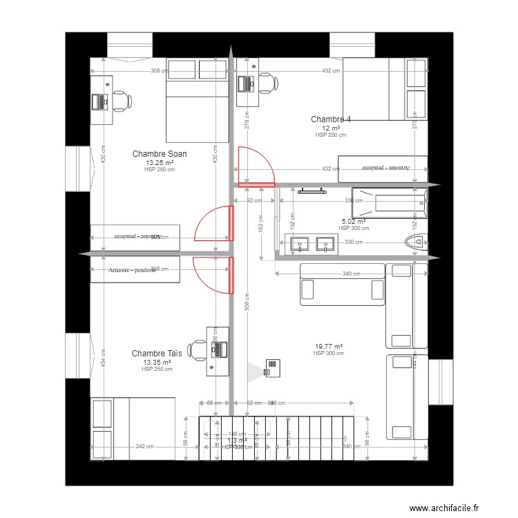 1er étage rénovée 6. Plan de 0 pièce et 0 m2