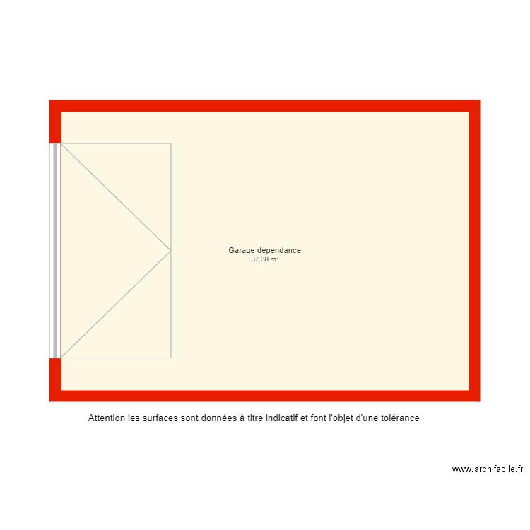 BI 4541 dépendance garage non côté. Plan de 0 pièce et 0 m2