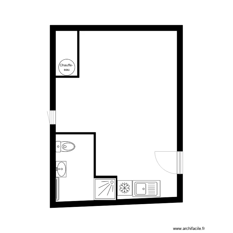 Studio. Plan de 