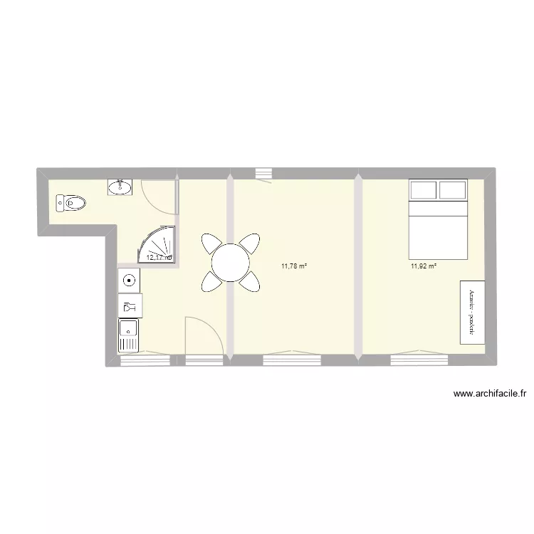 G&icirc;te exemple. Plan de 