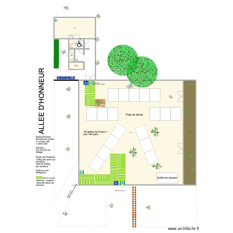 Caroline & Benjamin V2. Plan de 6 pièces et 489 m2