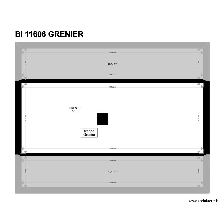 BI 11606 . Plan de 44 pièces et 435 m2