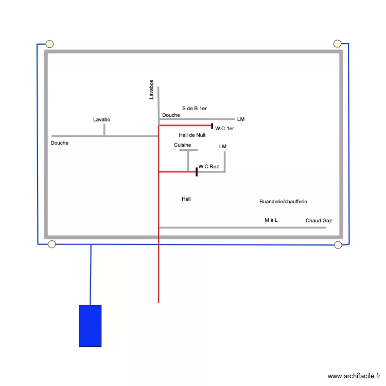 Vernio. Plan de 1  et 39 m²