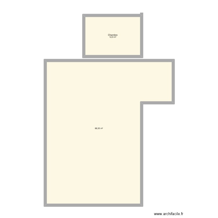 maison ilies ben fares. Plan de 2 pièces et 101 m2