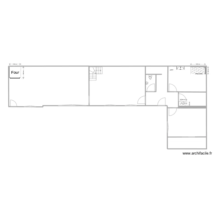 Maison vide. Plan de 