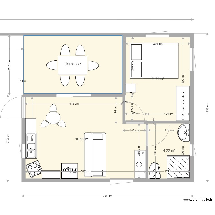 bungalow1. Plan de 0 pièce et 0 m2