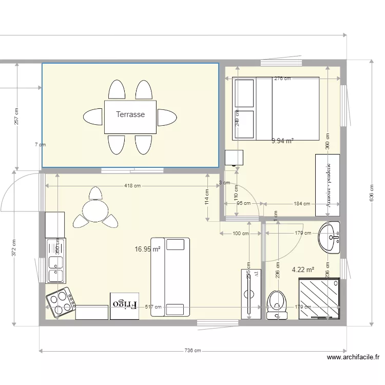 bungalow1. Plan de 