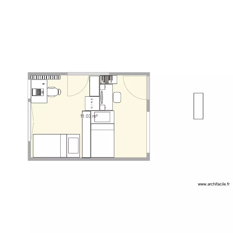 chambre 2 enfants . Plan de 