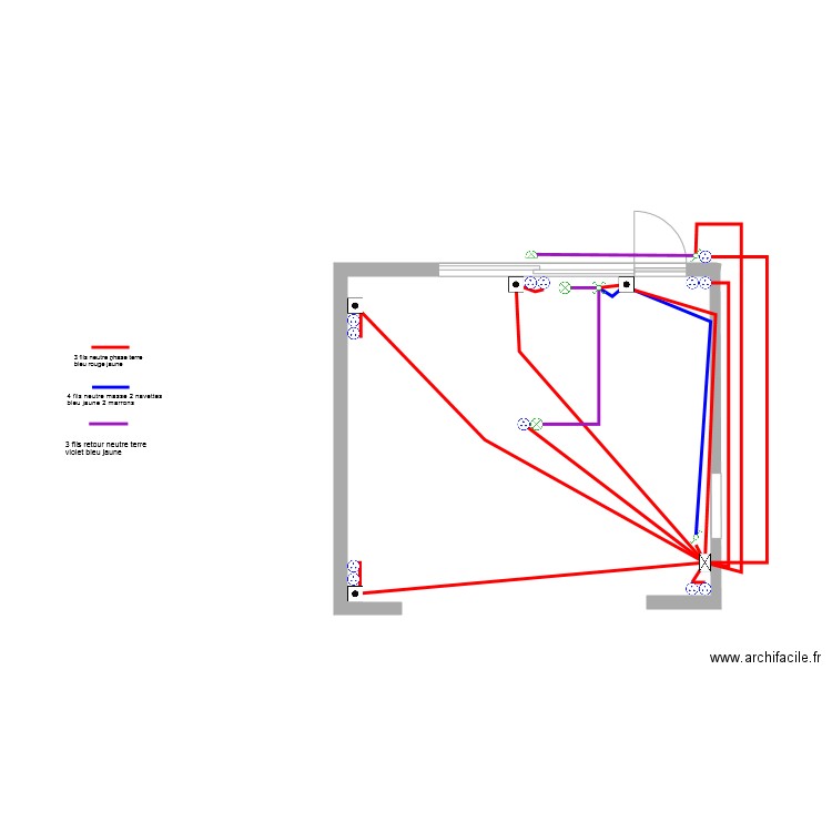 Elec garage. Plan de 0 pièce et 0 m2