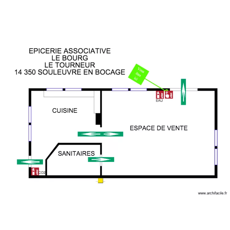 EPICERIE ASSOCIATIVE. Plan de 