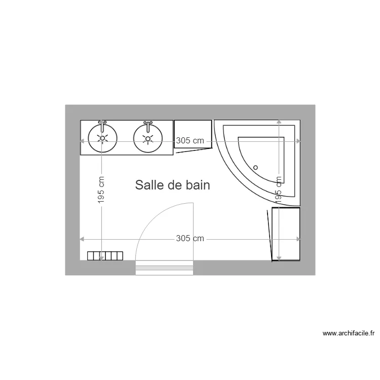 Fournier Maryse avant travaux. Plan de 