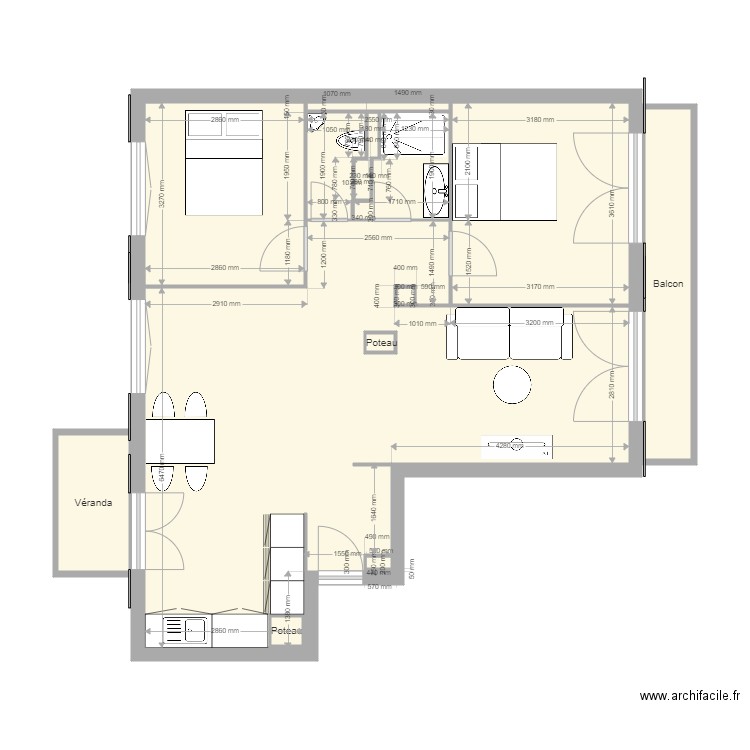 69600 1. Plan de 0 pièce et 0 m2