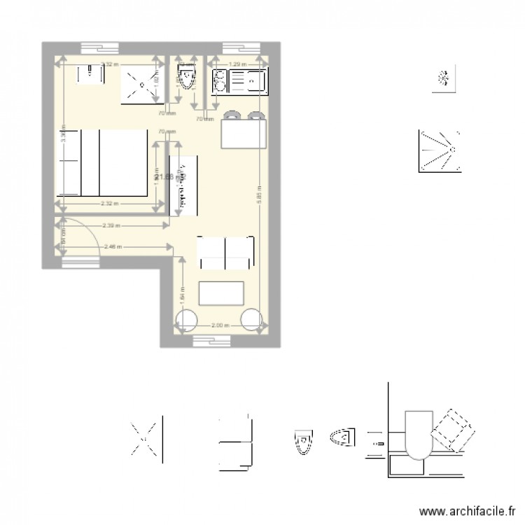 2EME. Plan de 0 pièce et 0 m2