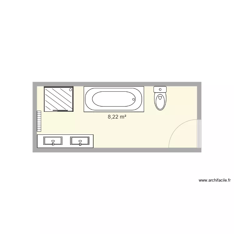 Thiry SDB existante. Plan de 