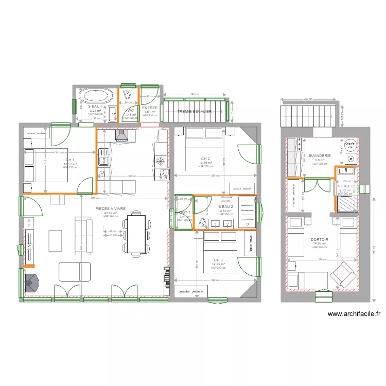 VILLA PARIS PYLA. Plan de VILLA PARIS PYLA. Plan de