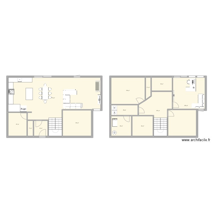 ALAIN OLD   1. Plan de 13 pièces et 189 m2