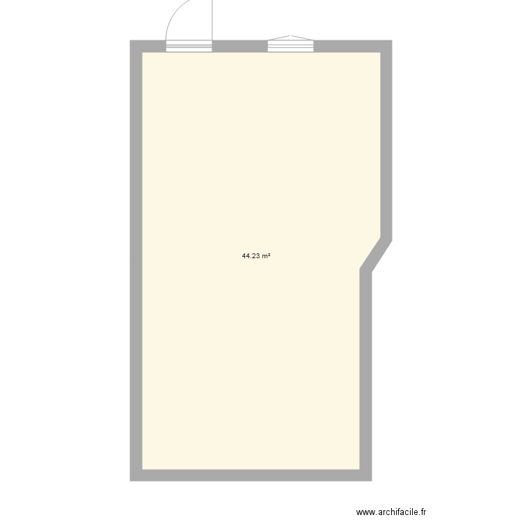 roger brun t2 0. Plan de 0 pièce et 0 m2