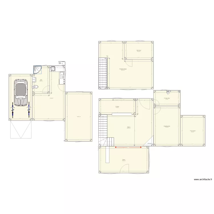 Maison St Paul en Forêt côtes. Plan de Maison St Paul en Forêt côtes. Plan de