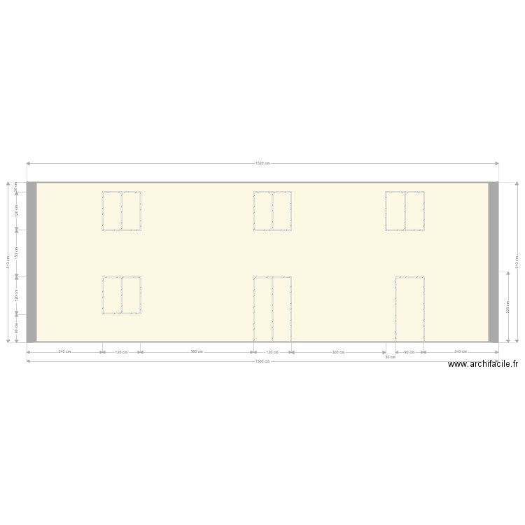 Facade Est 1. Plan de 0 pièce et 0 m2