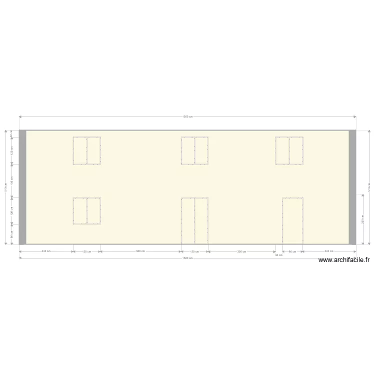 Facade Est 1. Plan de Facade Est 1. Plan de