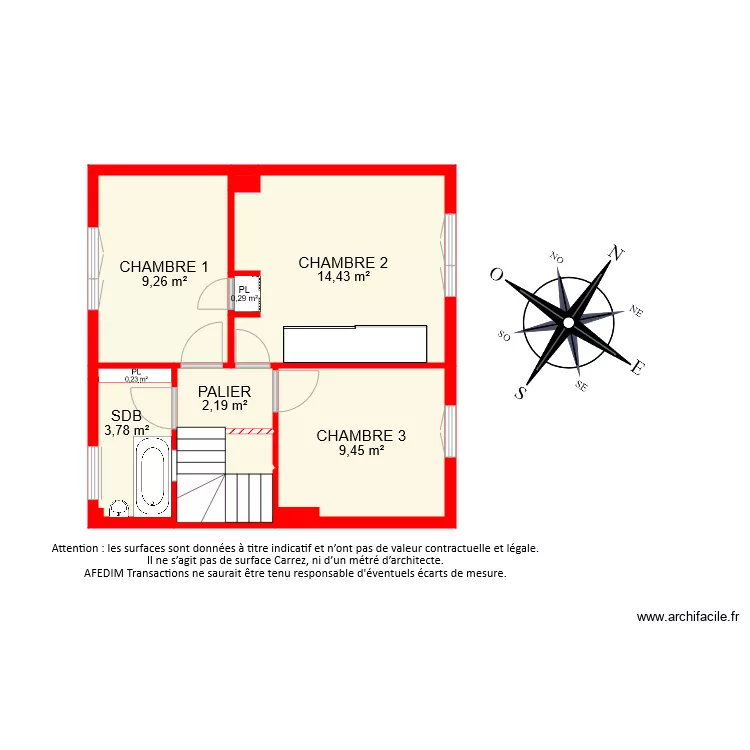 BI8762 ETAGE. Plan de 