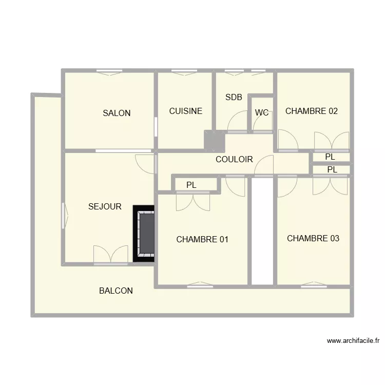 PLAN APPART ETAGE ETAGE. Plan de PLAN APPART ETAGE ETAGE. Plan de