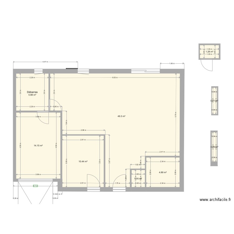 PROJET ATHEE SUR CHER MODIFIE. Plan de 0 pièce et 0 m2