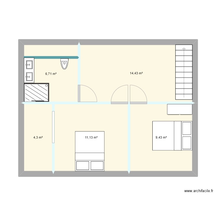 Clara house chamber. Plan de 0 pièce et 0 m2